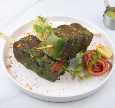 Cilantro Paneer Shashlik Kebab