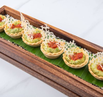 Methi-mattar-malai Tartlets